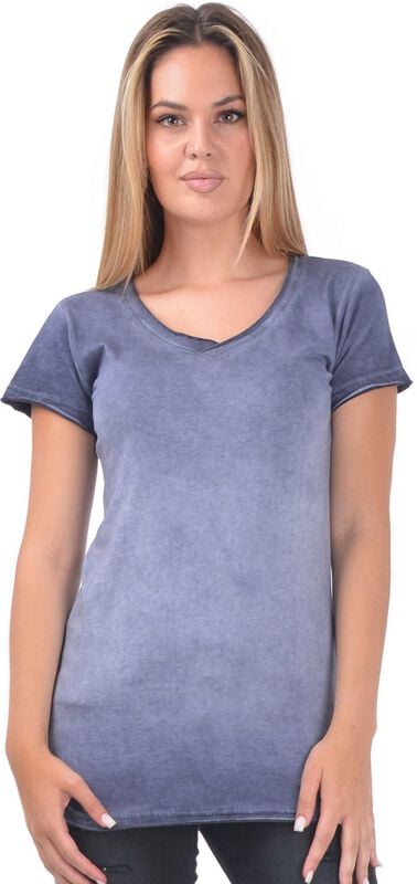Outer Vision Woman`s T-Shirt Sasha Inside Out Bllau T-Shirt violett in L von Outer Vision