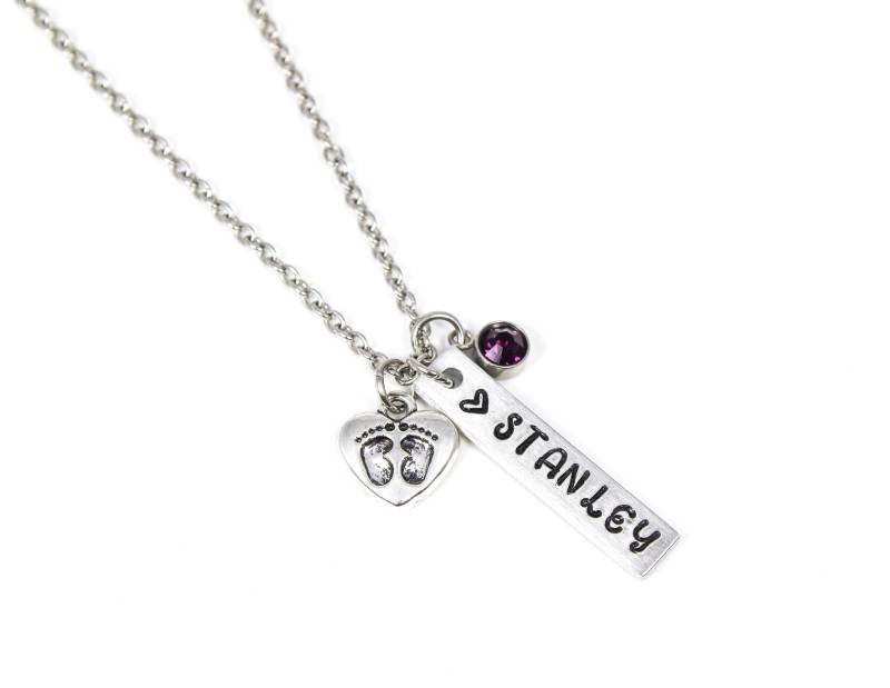 Baby Name Halskette, Neue Mutter Shower Geschenk, Push Schmuck, Geschenk Für Mutter, Des Kindes, Erste Mal Mama Baby Name Halskette, Neue Mutter Shower Geschenk, Push Schmuck, Geschenk Für Mutter, Des Kindes, Erste Mal Mama von OuterWonders