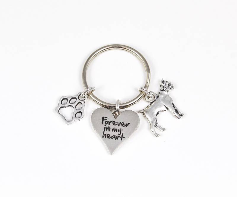 Boxer-Memorial-Schlüsselanhänger, in Erinnerung An Den Hund, Für Immer in Meinem Herzen, Hunde-Memorial-Schlüsselanhänger von OuterWonders