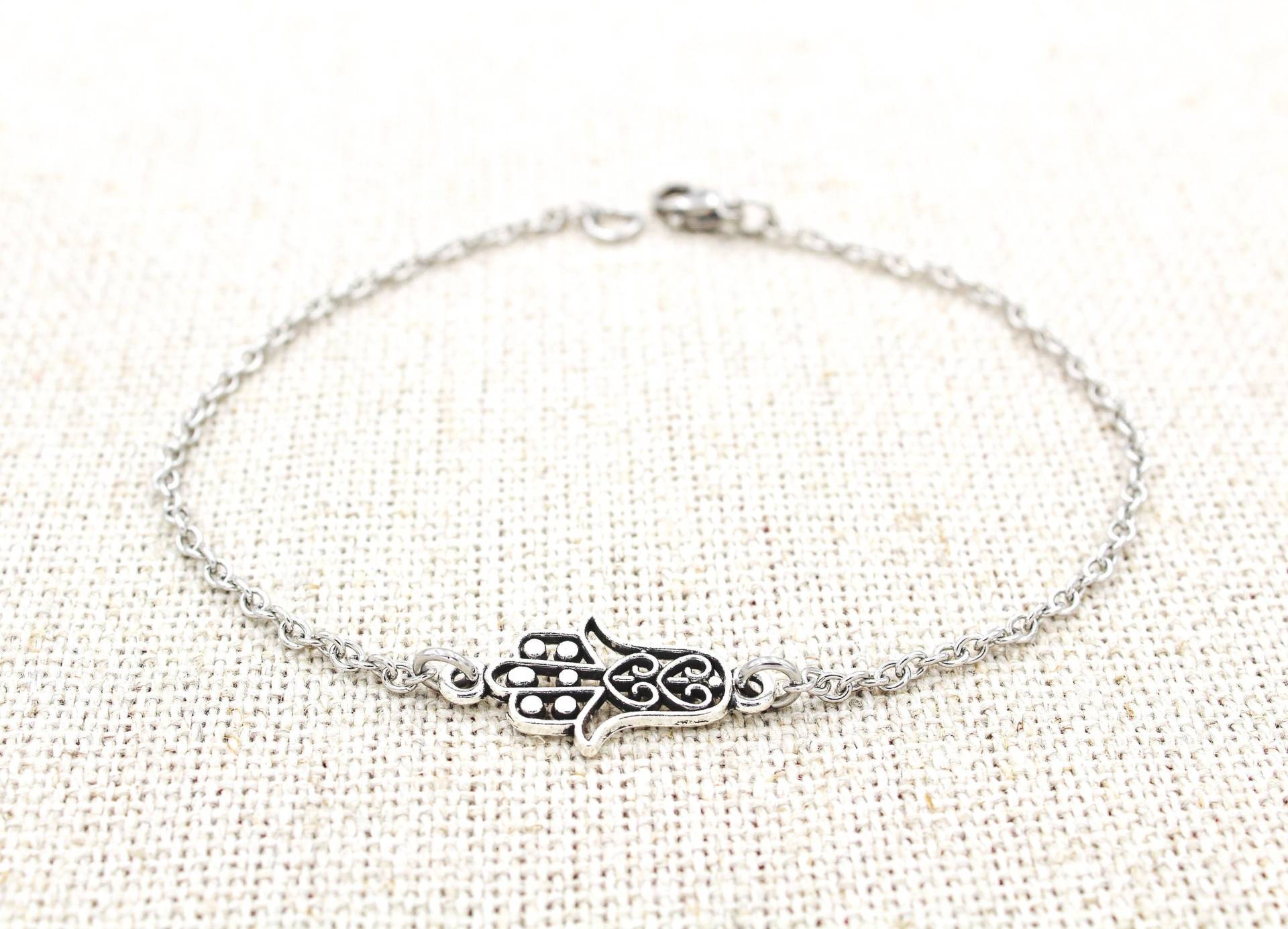 Hamsa Fußkettchen, Yoga Hand Charm Schmuck, Strand Sommer Boho Schmuck Für Sie von OuterWonders