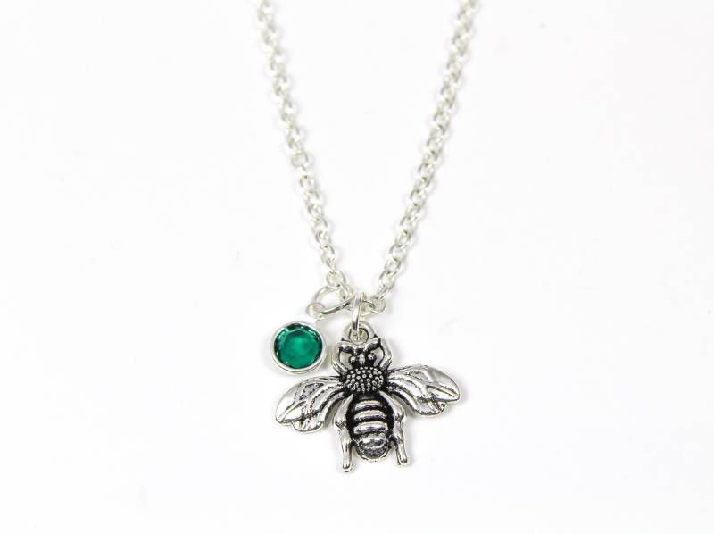 Honigbiene Halskette, Birthstone Charm Biene Liebhaber Geschenk, Bienenhalter Geschenke, Sommer Schmuck, Bienenkönigin, Hummel Honigbiene Halskette, Birthstone Charm Biene Liebhaber Geschenk, Bienenhalter Geschenke, Sommer Schmuck, Bienenkönigin, Hummel von OuterWonders