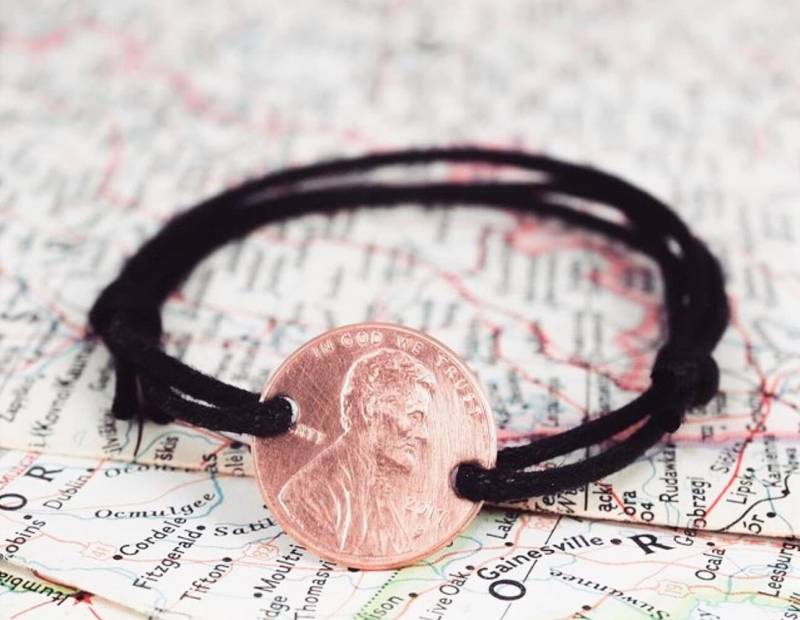 Penny Armband, From Heaven, Graduierung Geschenk, Reisende Jahrestag Erinnerung Bff Freundschaft Armband Penny Armband, From Heaven, Graduierung Geschenk, Reisende Jahrestag Erinnerung Bff Freundschaft Armband von OuterWonders