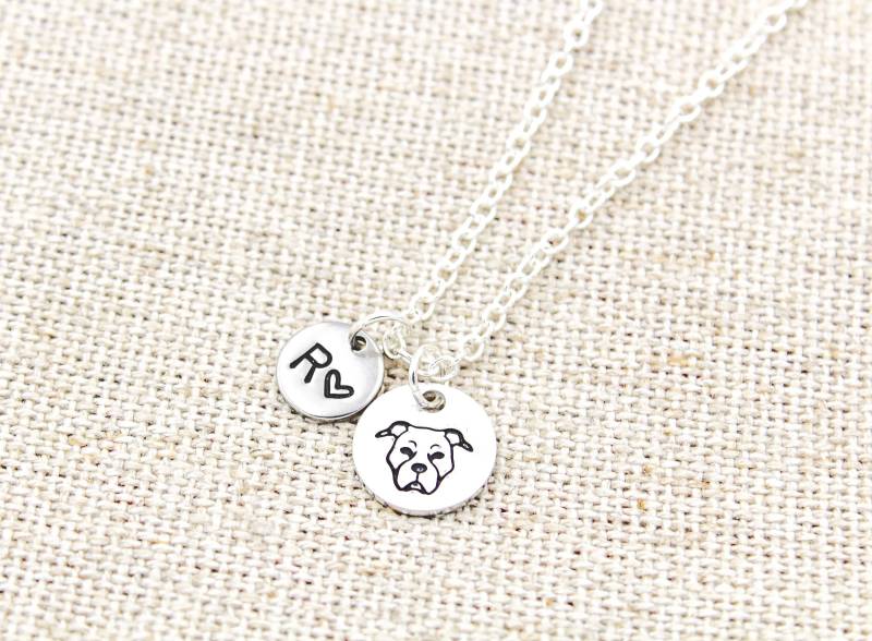 Pit Bull Initial Halskette, Hunde Mom Geschenk, Mama, Liebhaber Geschenke, Schmuck Pit Bull Initial Halskette, Hunde Mom Geschenk, Mama, Liebhaber Geschenke, Schmuck von OuterWonders