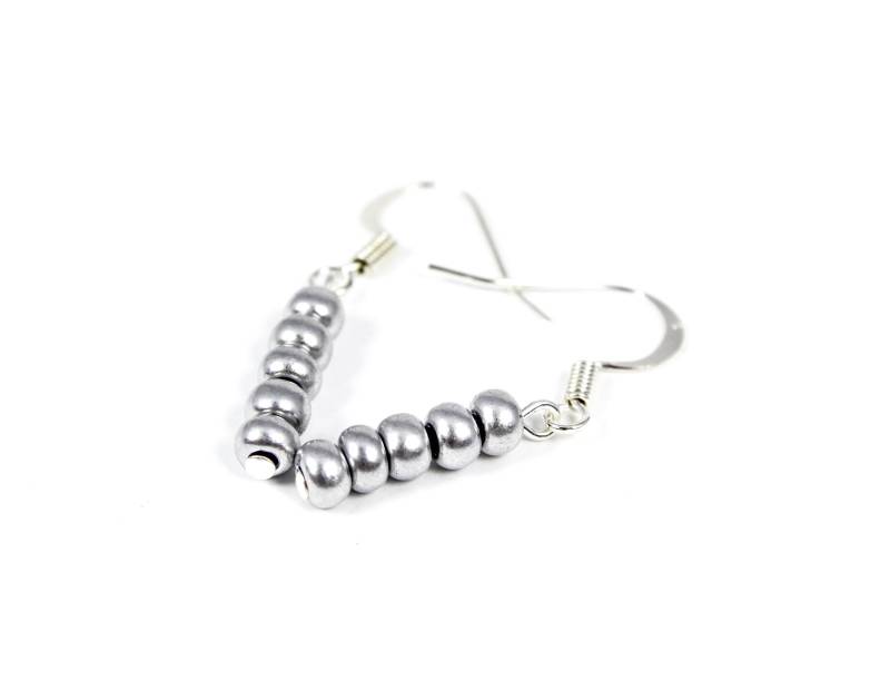Silber Saatperlen Ohrringe, Einfache Minimal Jeden Tag Brautjungfer Boho Ohrringe Silber Saatperlen Ohrringe, Einfache Minimal Jeden Tag Brautjungfer Boho Ohrringe von OuterWonders