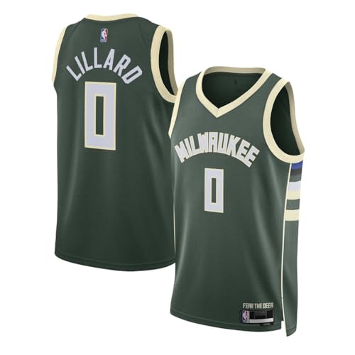 Damian Lillard Milwaukee Bucks NBA Kinder Jugend 8-20 Green Icon Edition Swingman Trikot, Grün , 10-12 von Outerstuff