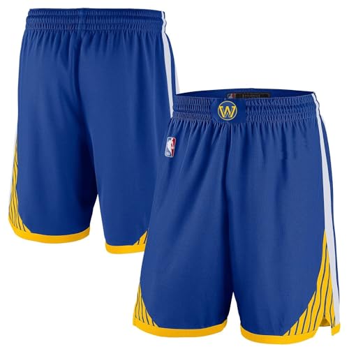 Golden State Warriors NBA Kids Youth 8-20 Icon Edition Blue On-Court Swingman Performance Shorts, Blau, 18-20 von Outerstuff