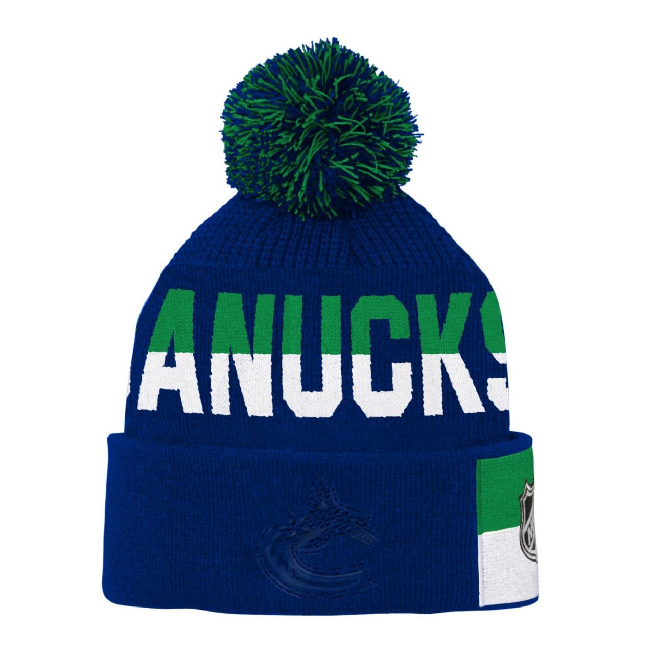 Kinder NHL Wintermütze FACE-OFF JACQUARD Vancouver Canucks von Outerstuff