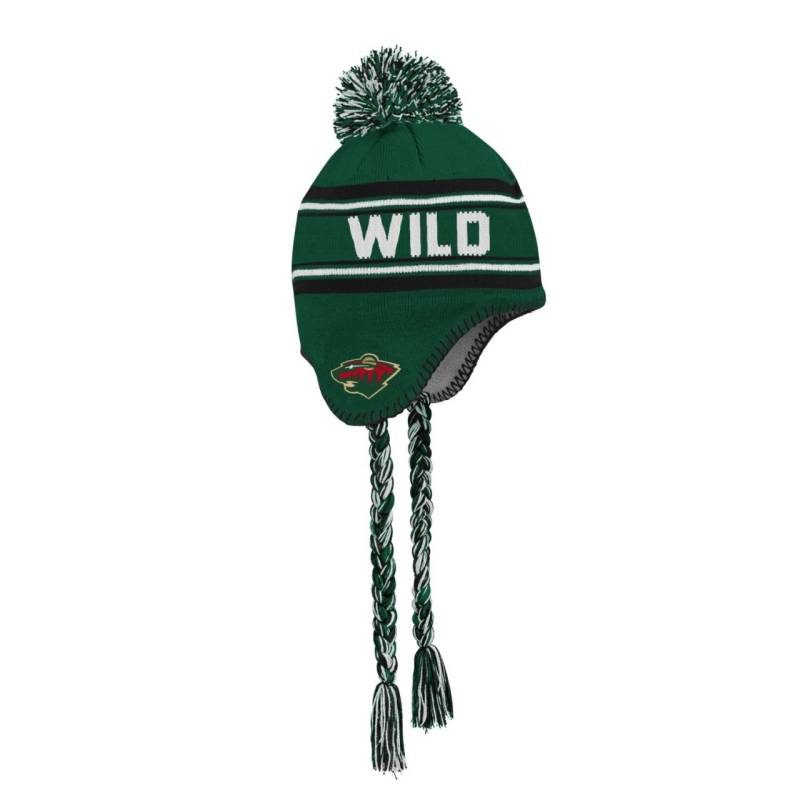 Kinder NHL Wintermütze - JACQUARD TASSEL Minnesota Wild von Outerstuff