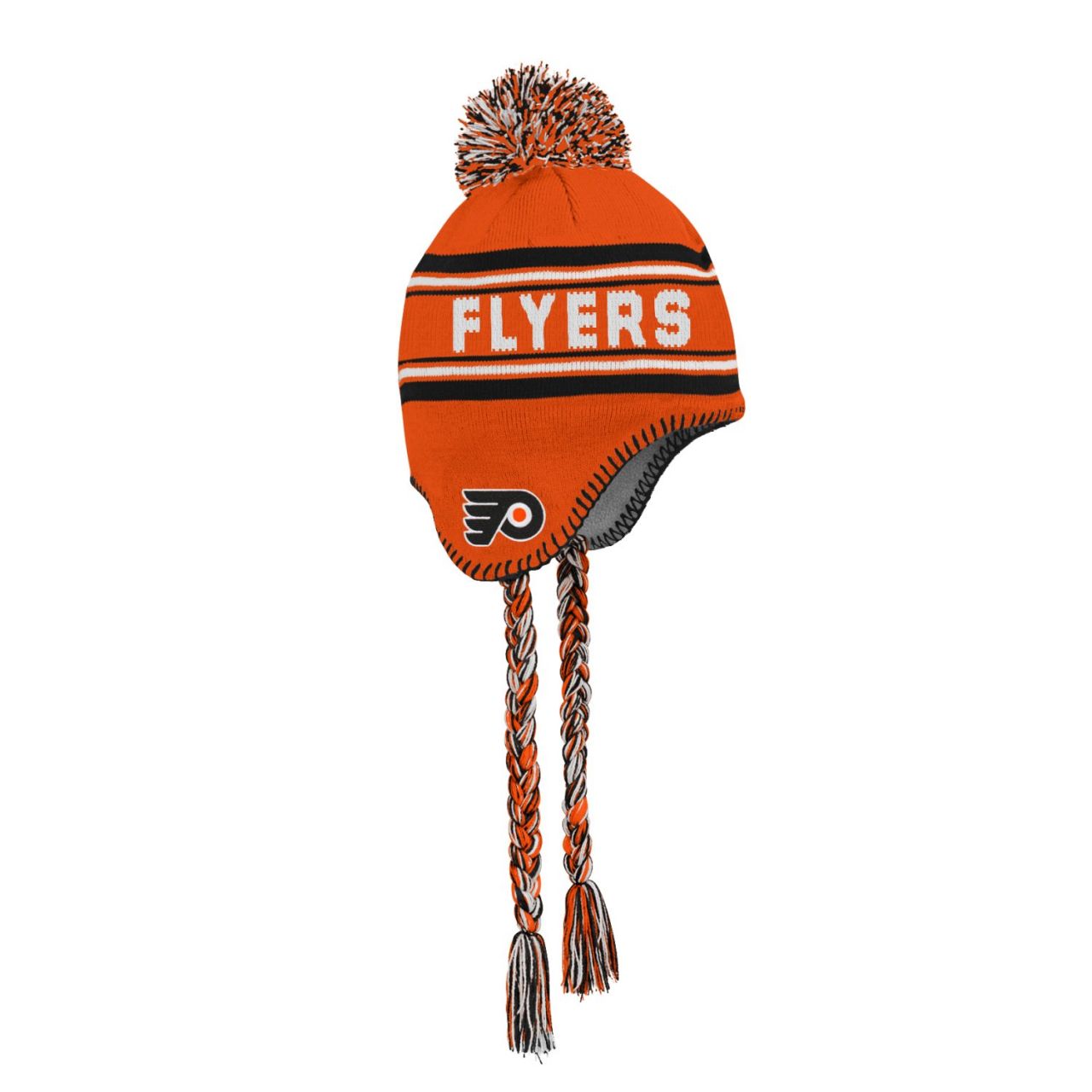 Kinder NHL Wintermütze - JACQUARD TASSEL Philadelphia Flyers von Outerstuff