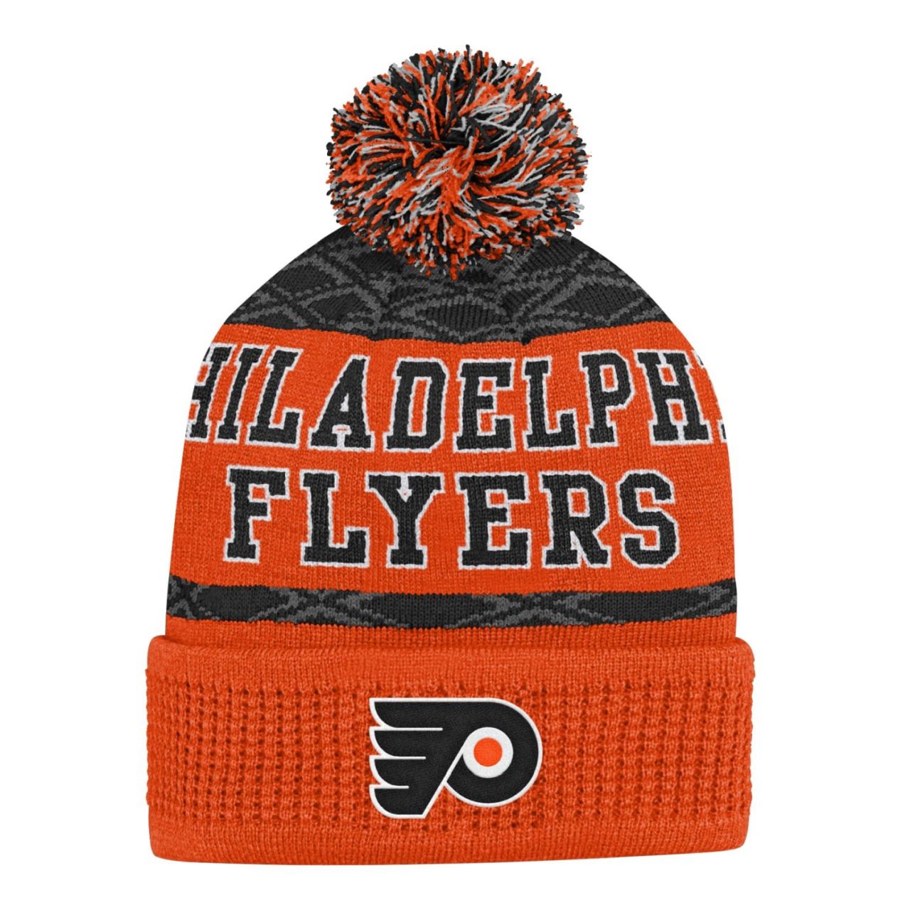 Kinder NHL Wintermütze - PUCK PATTERN Philadelphia Flyers von Outerstuff