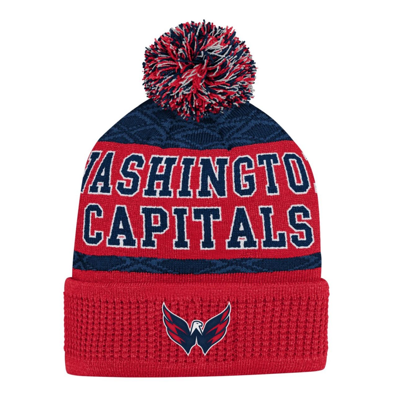 Kinder NHL Wintermütze - PUCK PATTERN Washington Capitals von Outerstuff