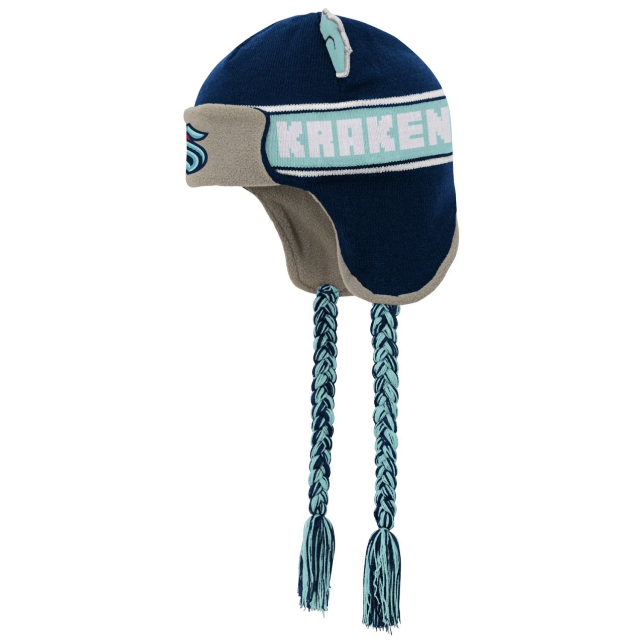 Kinder NHL Wintermütze - TROOPER EARS Seattle Kraken von Outerstuff