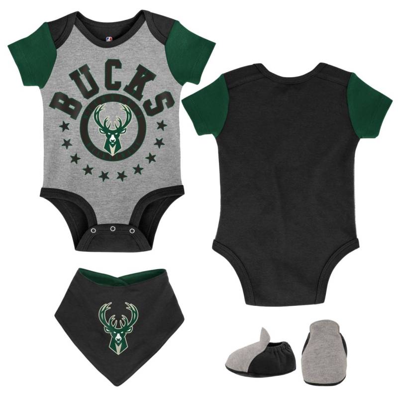 NBA Baby Bib & Bootie Set Milwaukee Bucks von Outerstuff