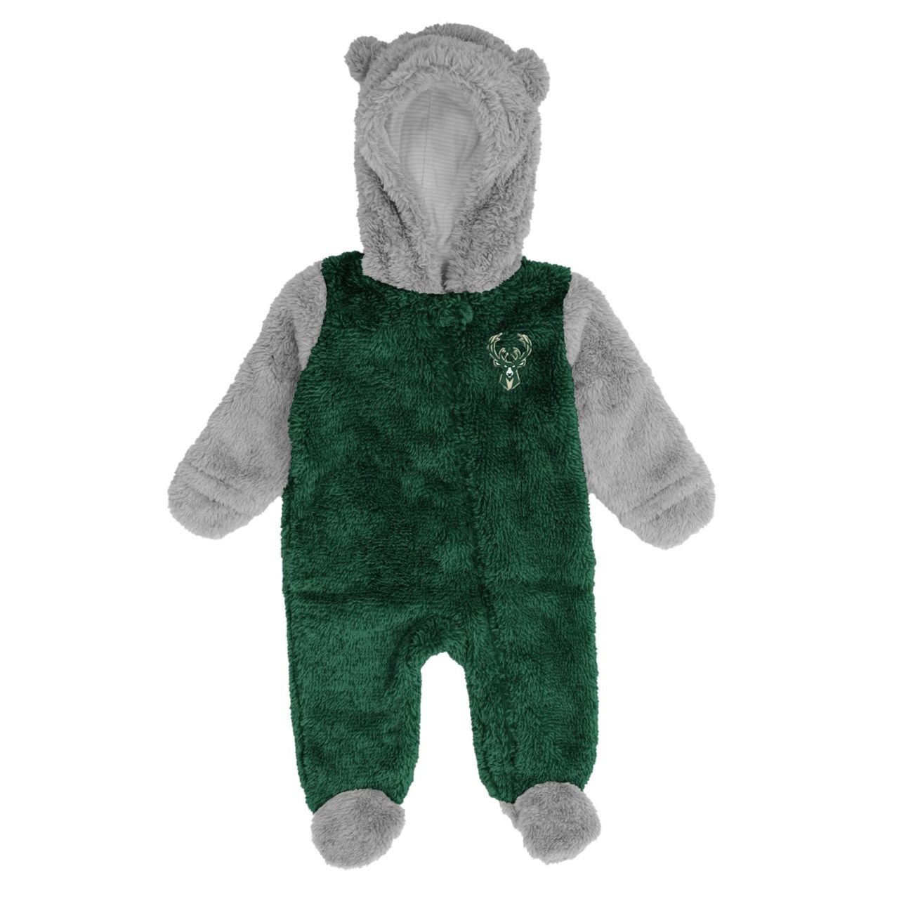 NBA Teddy Fleece Baby Overall - Milwaukee Bucks von Outerstuff