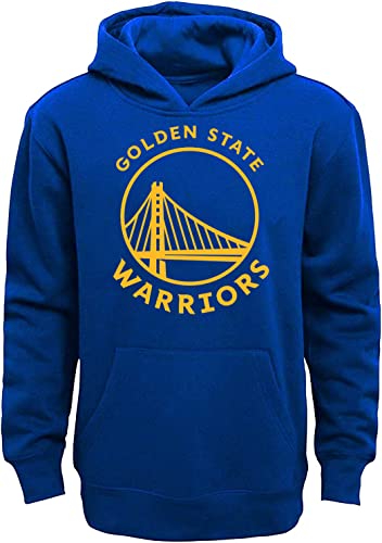 NBA Youth 8-20 Team-Farbe Primary Logo Pullover Fleece Sweatshirt Hoodie, Golden State Warriors Blue Home, L von Outerstuff