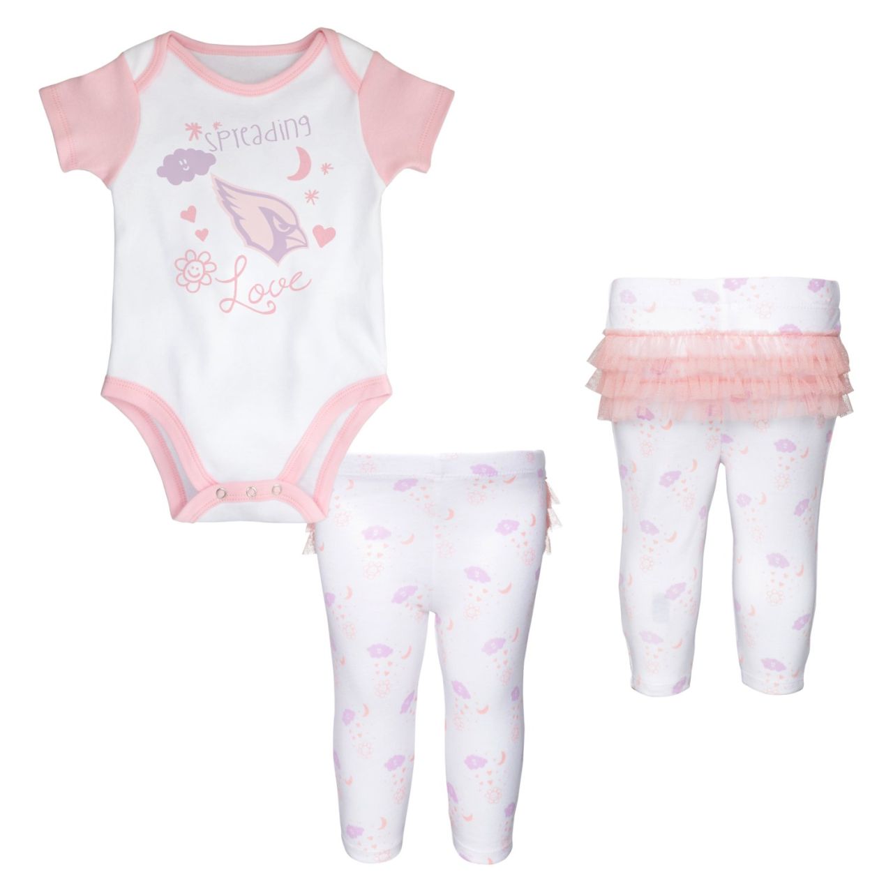 NFL Baby Mädchen Body Leggings Set Arizona Cardinals von Outerstuff