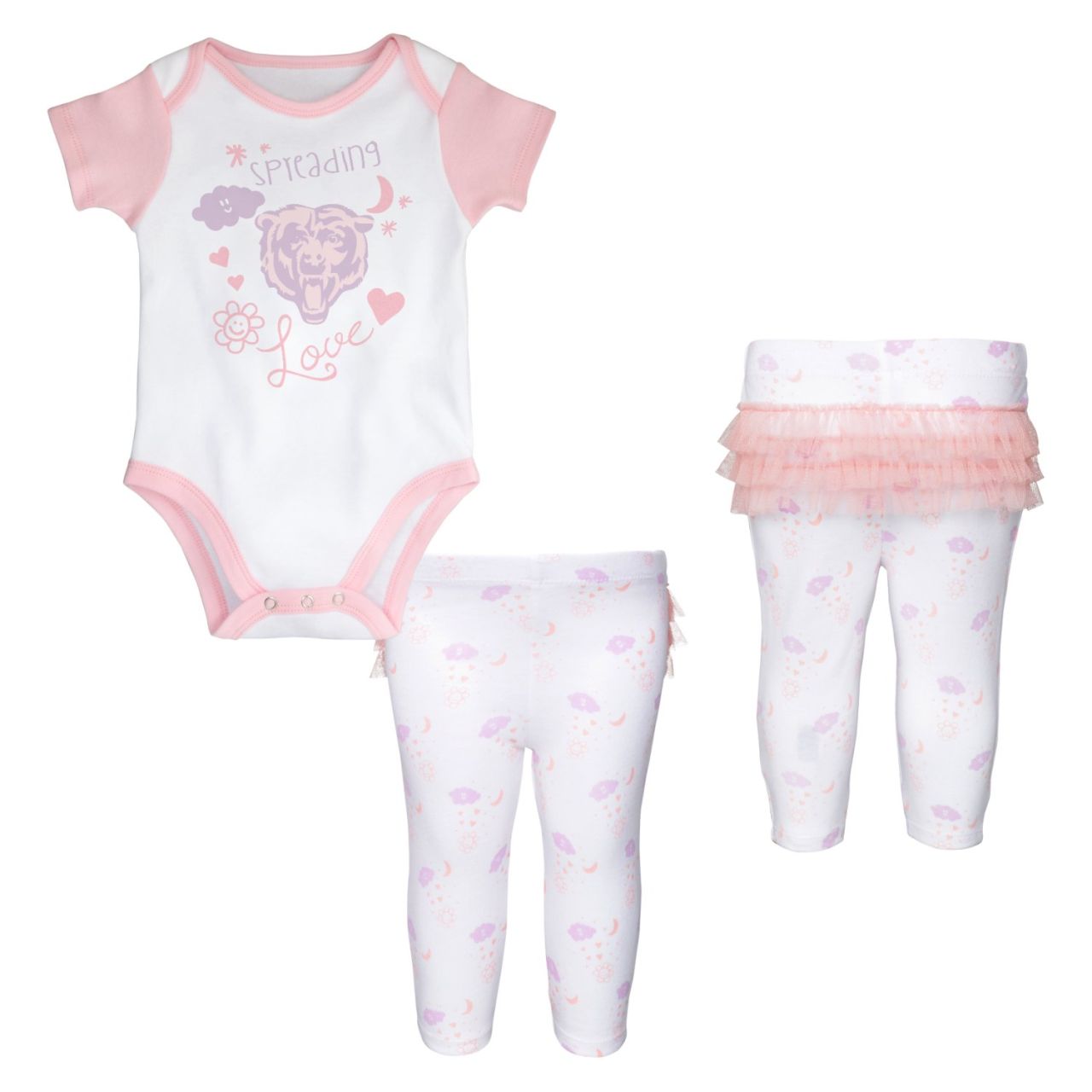 NFL Baby Mädchen Body Leggings Set Chicago Bears von Outerstuff