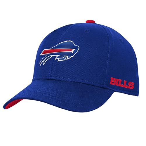NFL Kids Youth 8-20 Official Primary Logo Wordmark Adjustable Snapback Hat Cap One Size, Buffalo Bills - Blau, Einheitsgröße von Outerstuff