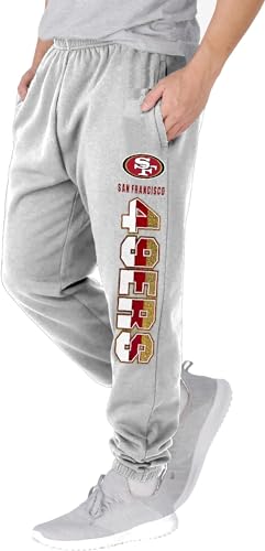 NFL Kinder Jugend 8–20 Offiziell lizenziertes Primary Team Logo Streifen Fleece gefüttert Fußball Sweatpants Jogginghose, San Francisco 49Ers, 18-20 von Outerstuff