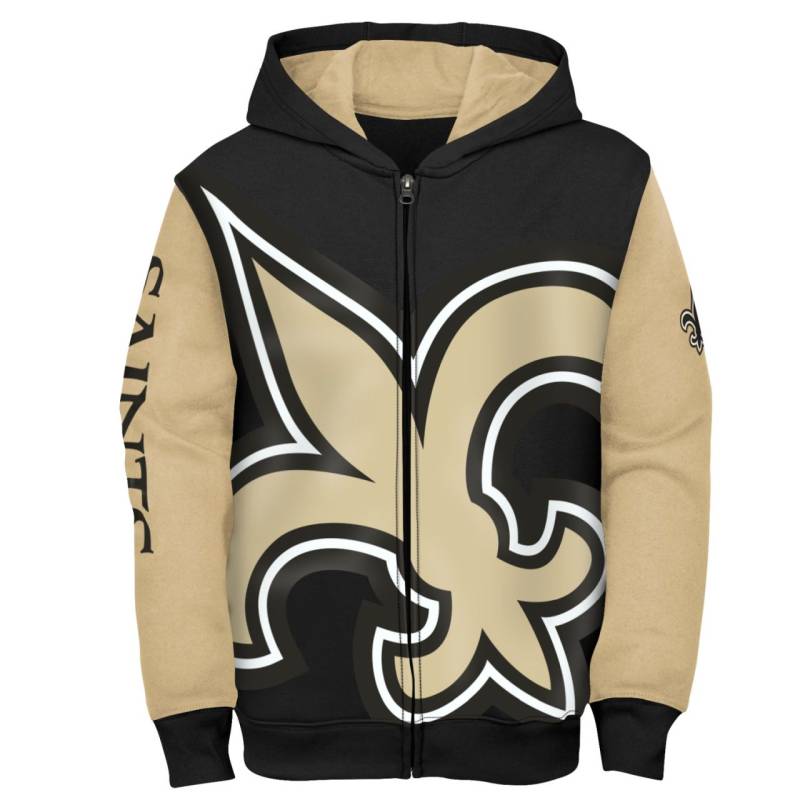 NFL Kinder Zip Hoody - POSTER New Orleans Saints von Outerstuff