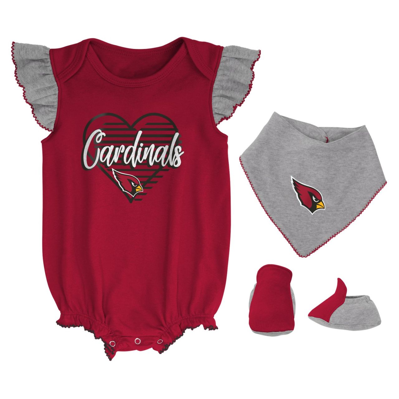 NFL Mädchen 3er Baby-Set Arizona Cardinals von Outerstuff