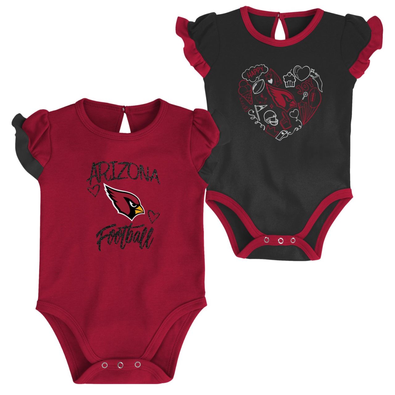 NFL Mädchen Baby 2er Body-Set Arizona Cardinals von Outerstuff