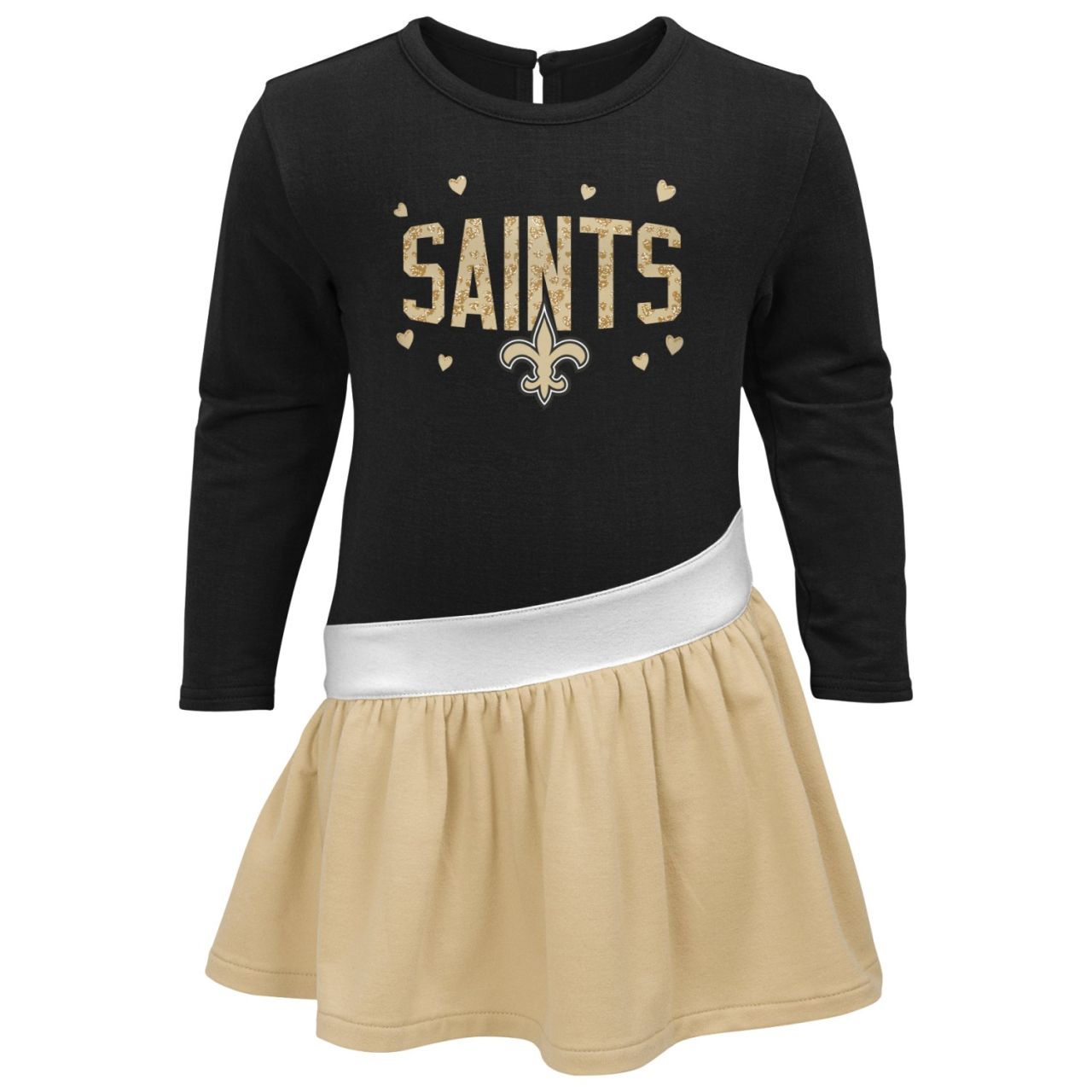 NFL Mädchen Tunika Jersey Kleid - New Orleans Saints von Outerstuff