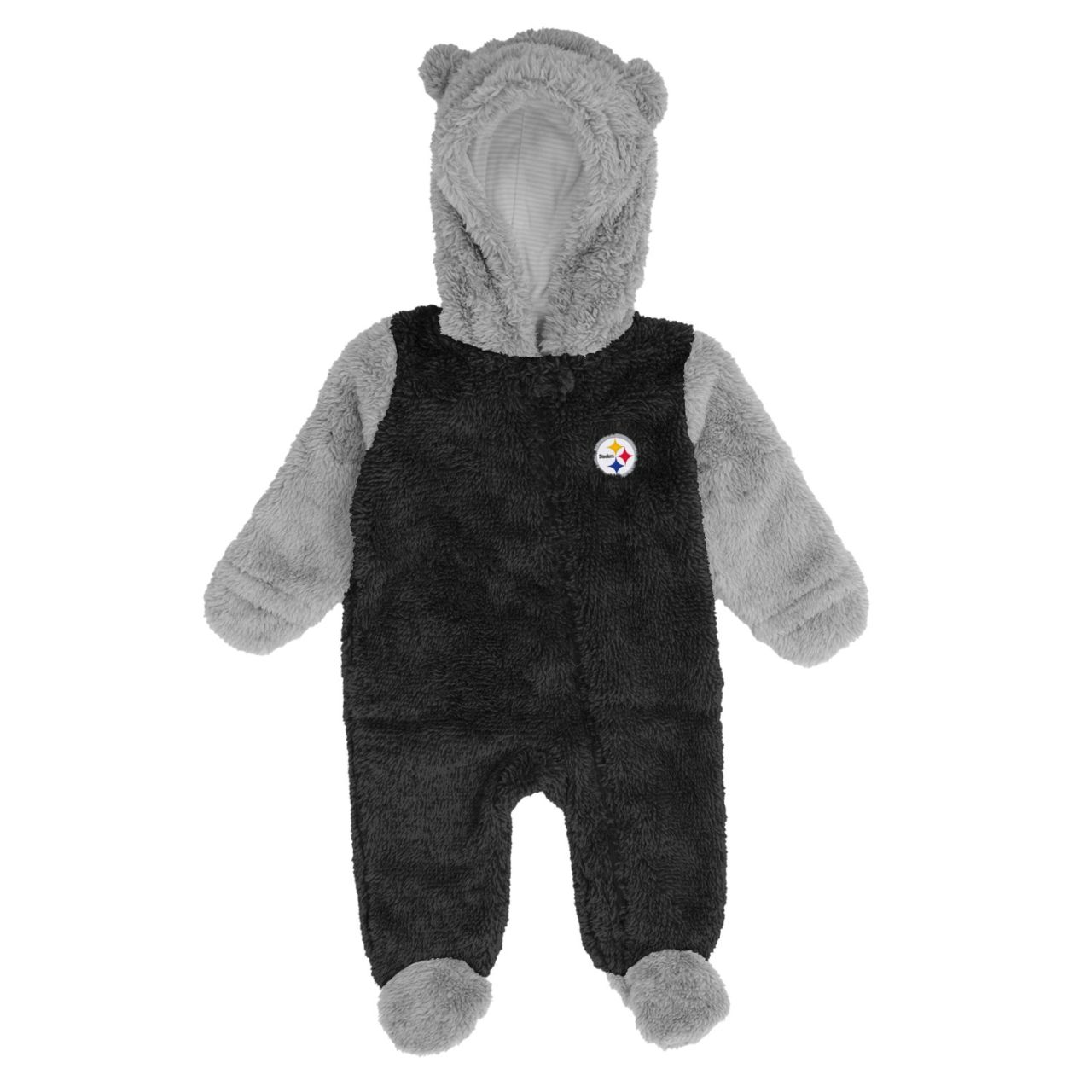 NFL Teddy Fleece Baby Overall - Pittsburgh Steelers von Outerstuff