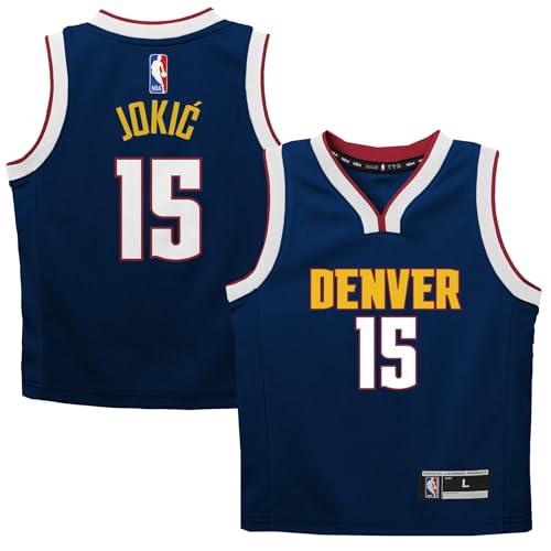 Nikola Jokic Denver Nuggets NBA Jungen Kinder 4-7 Navy Icon Edition Player Jersey, Nikola Jokic Denver Nuggets Navy, 7 von Outerstuff