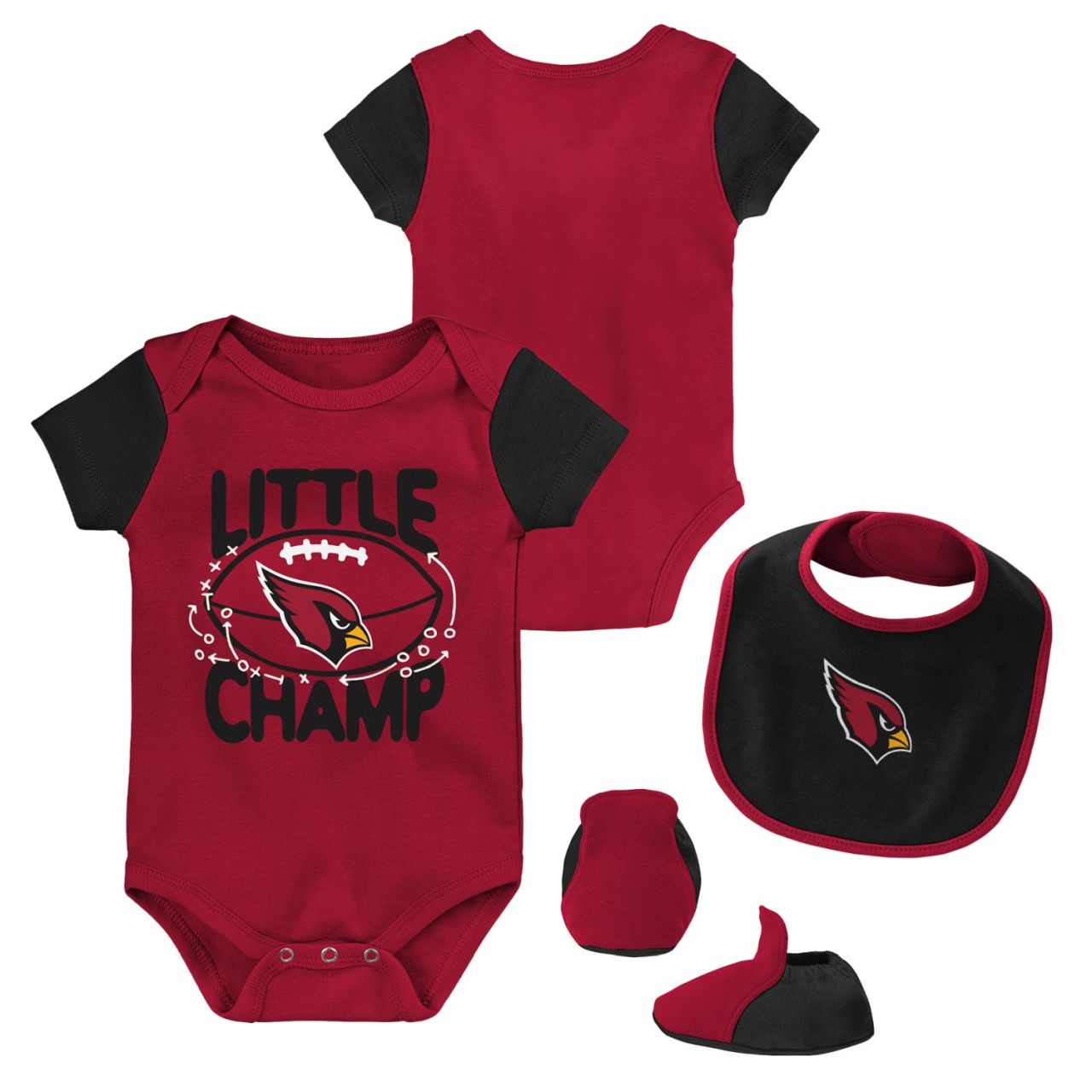 Outerstuff Baby Bib & Bootie Set Arizona Cardinals von Outerstuff