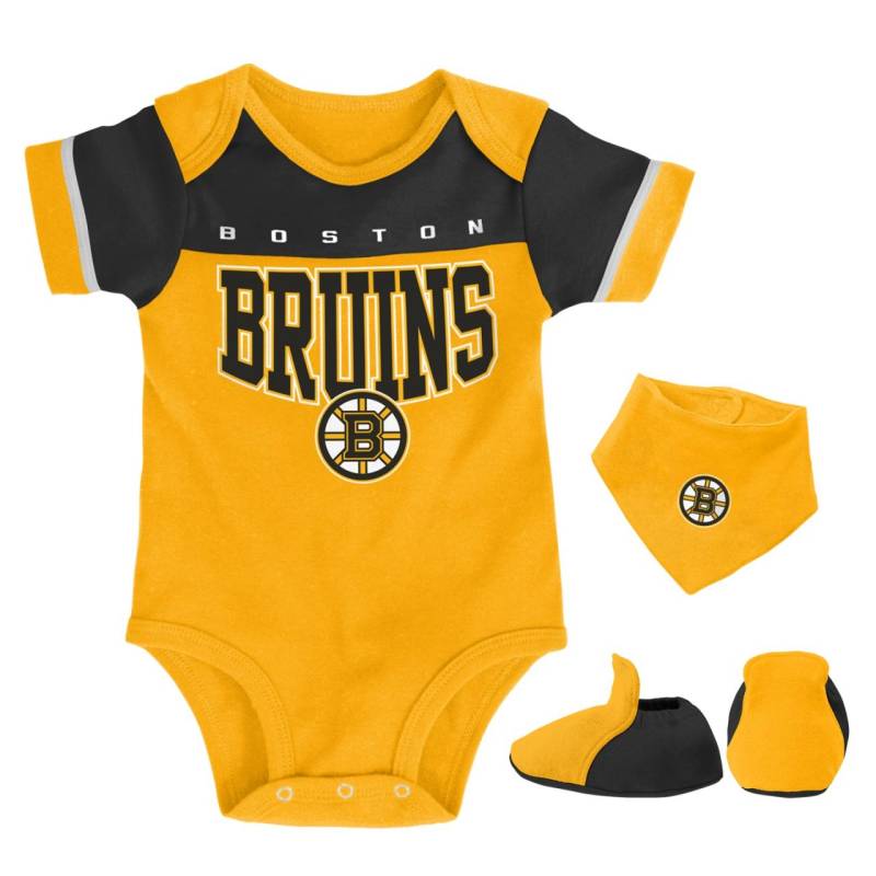 Outerstuff Baby Bib & Bootie Set Boston Bruins von Outerstuff
