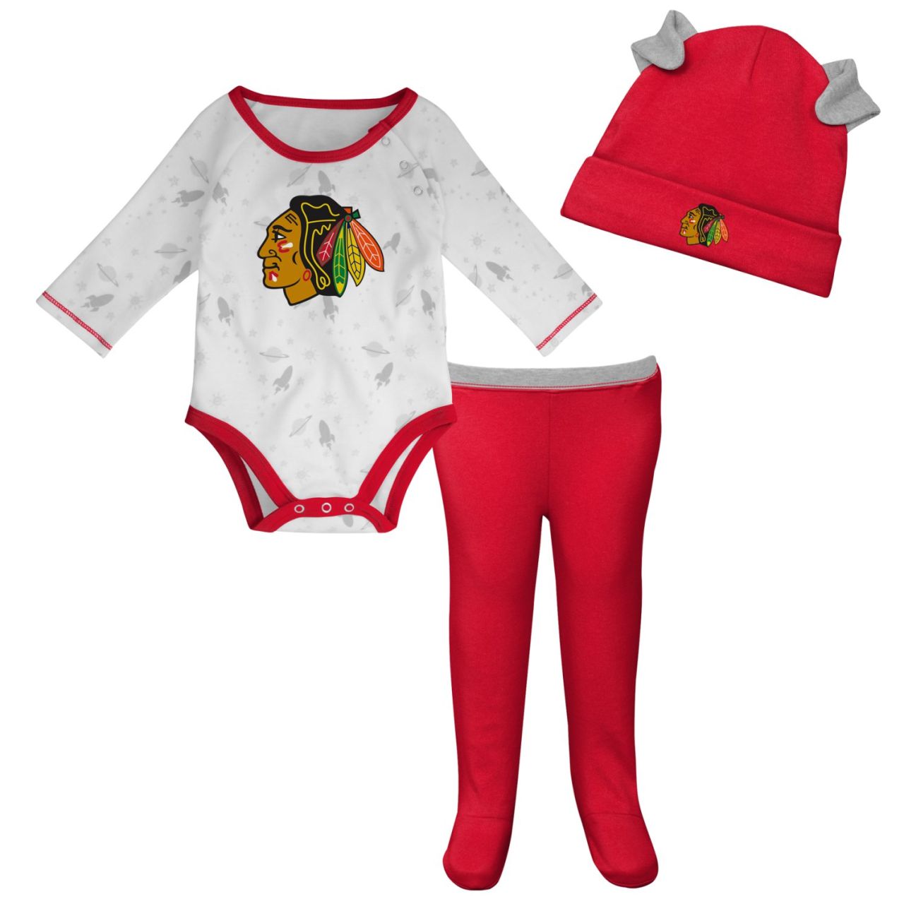 Outerstuff Baby Creeper Set Chicago Blackhawks von Outerstuff