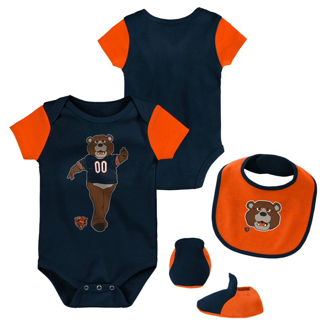 Outerstuff Baby Mascot Bootie Set Chicago Bears von Outerstuff