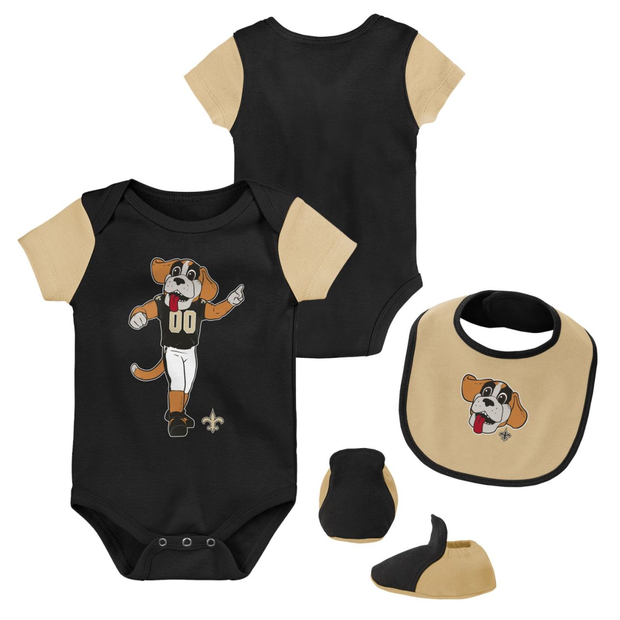 Outerstuff Baby Mascot Bootie Set New Orleans Saints von Outerstuff