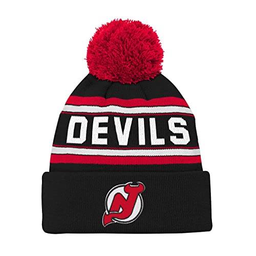 Outerstuff Kinder NHL Wintermütze - Jacquard Cuff New Jersey Devils von Outerstuff