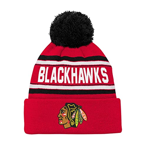 Outerstuff Kinder NHL Wintermütze - Jacquard Cuff Chicago Blackhawks von Outerstuff