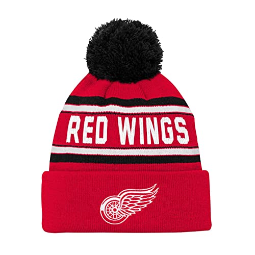 Outerstuff Kinder NHL Wintermütze - Jacquard Cuff Detroit Red Wings von Outerstuff