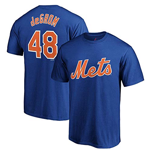 Outerstuff MLB Youth Performance Polyester Team Farbe Spieler Name und Nummer Jersey T-Shirt, Jungen, Jacob Degrom New York Mets, Large von Outerstuff