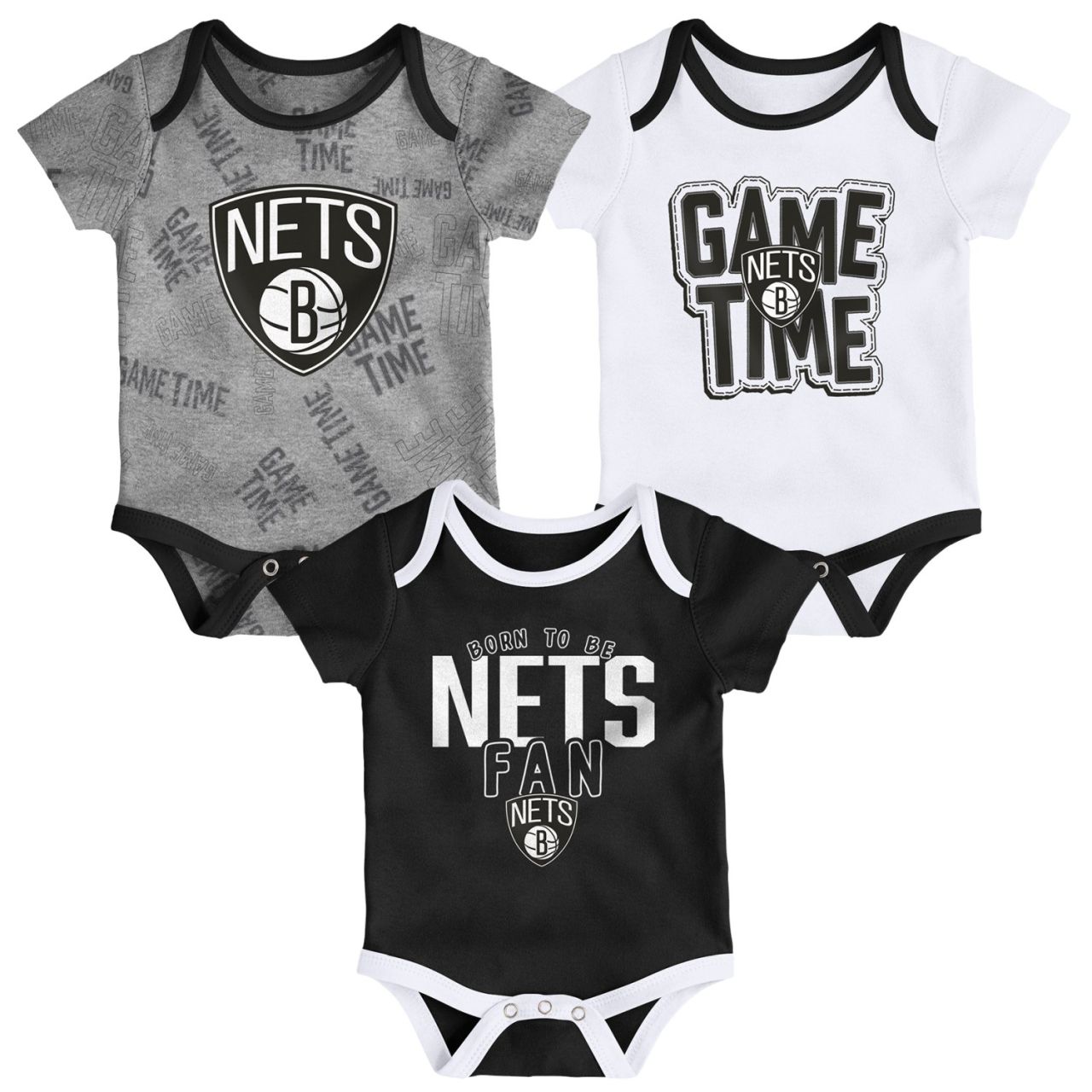 Outerstuff NBA Baby 3er Body-Set Brooklyn Nets von Outerstuff