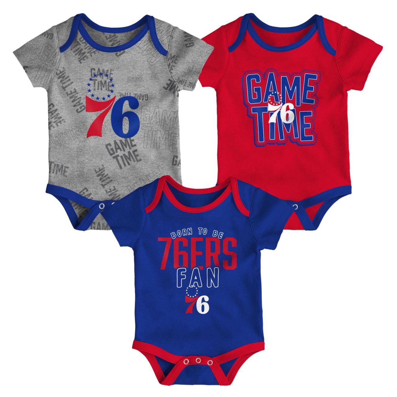 Outerstuff NBA Baby 3er Body-Set Philadelphia 76ers von Outerstuff
