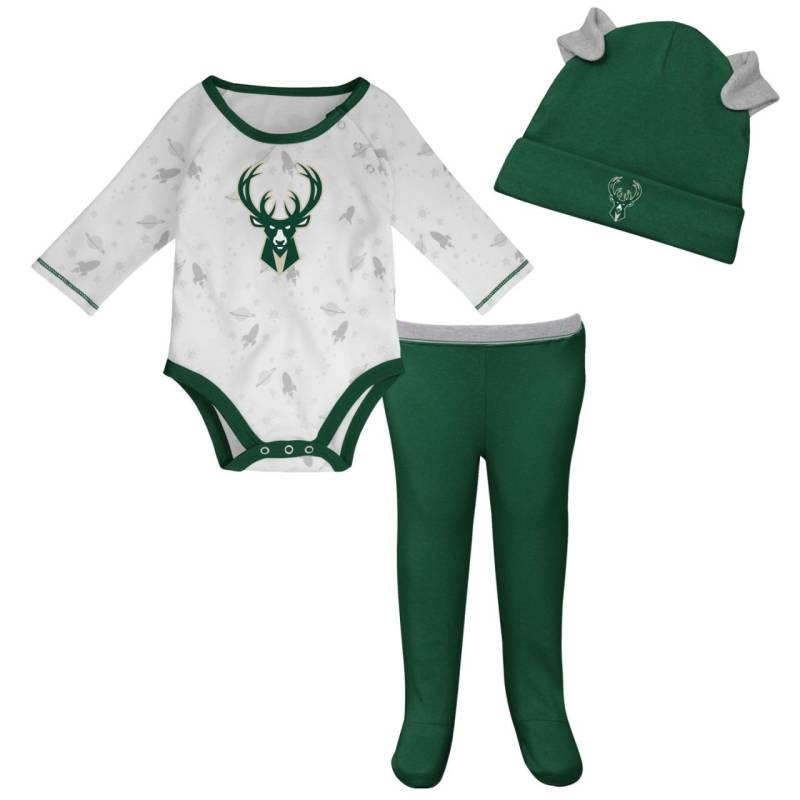 Outerstuff NBA Baby Creeper Set Milwaukee Bucks von Outerstuff