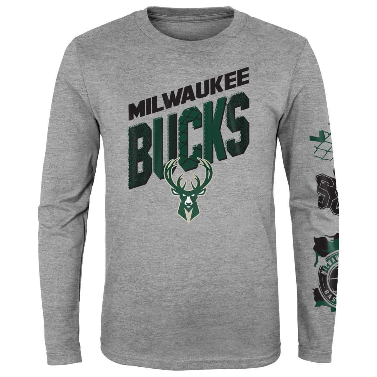 Outerstuff NBA Kinder Longsleeve - Milwaukee Bucks von Outerstuff