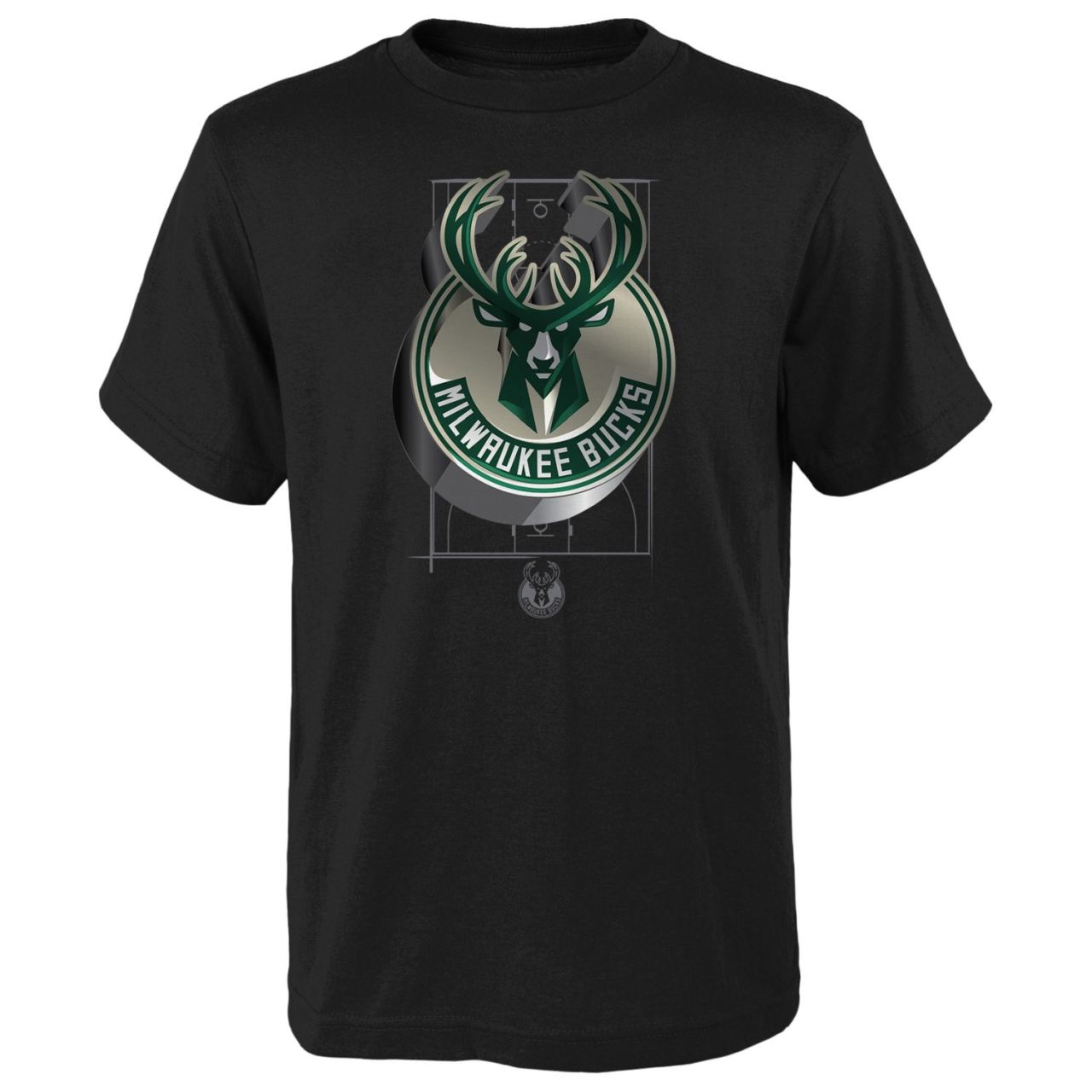 Outerstuff NBA Kinder Shirt - 3D LOGO Milwaukee Bucks von Outerstuff