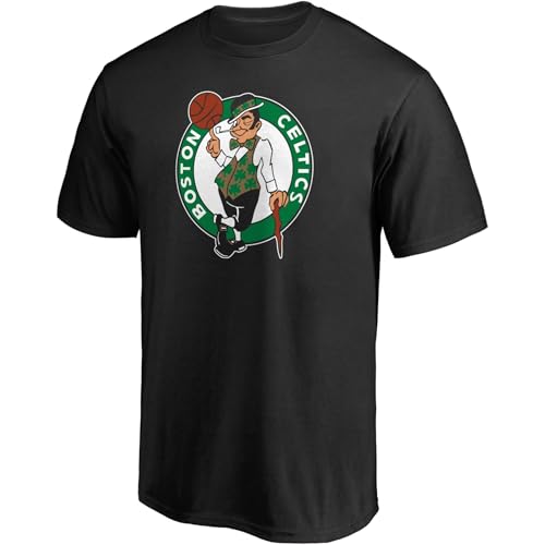 Outerstuff NBA Kinder Youth 8-20 Offizielles Alternate Polyester Performance Primary Logo Kurzarm T-Shirt, Boston Celtics Black, 10-12 von Outerstuff