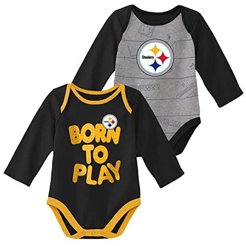 Outerstuff NFL Baby 2er Body-Set Pittsburgh Steelers - 24M von Outerstuff