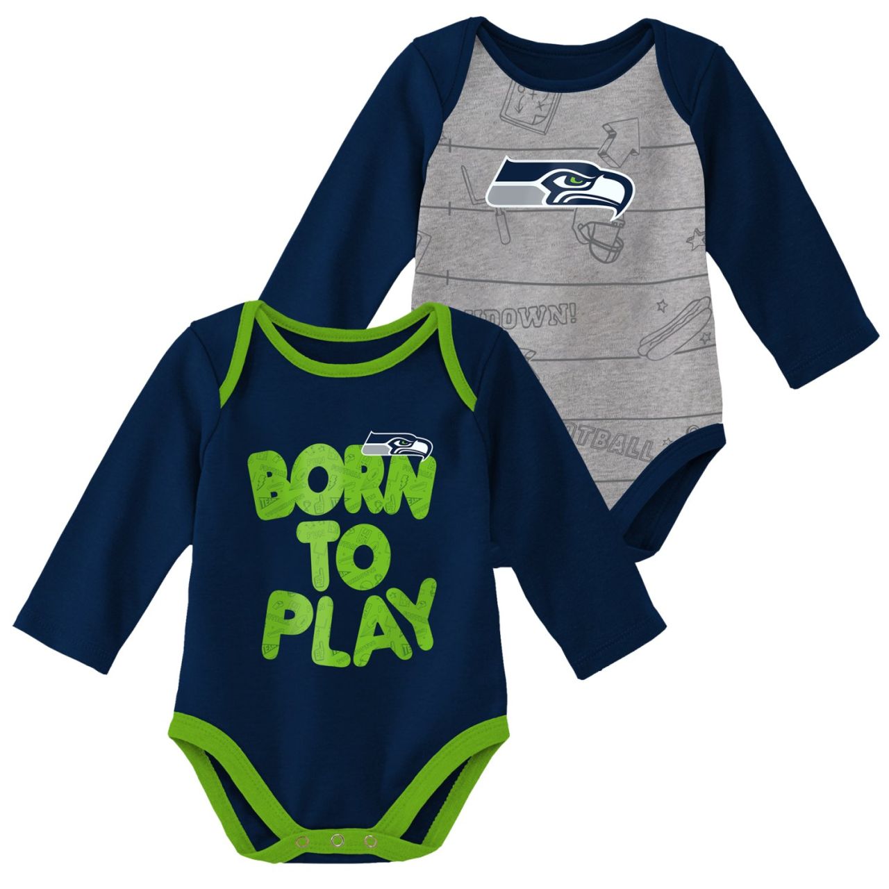 Outerstuff NFL Baby 2er Body-Set Seattle Seahawks von Outerstuff