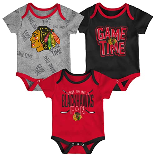 Outerstuff NHL Baby 3er Body-Set Chicago Blackhawks - 18M von Outerstuff