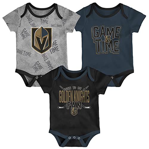 Outerstuff NHL Baby 3er Body-Set Vegas Golden Knights - 3-6M von Outerstuff