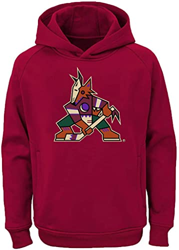 Outerstuff NHL Kapuzenpullover für Jugendliche 8–20, Team-Farbe, Primär-Logo, Pullover, Arizona Coyotes Burgundy, 14-16 von Outerstuff