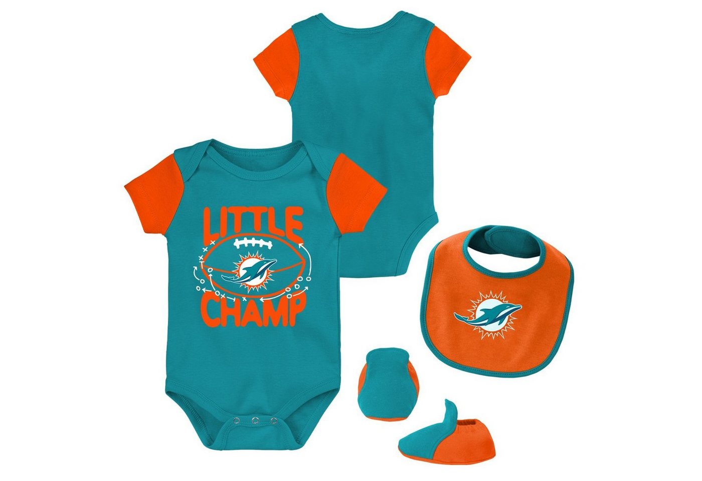 Outerstuff Print-Shirt Outerstuff Bib & Bootie Set Miami Dolphins von Outerstuff